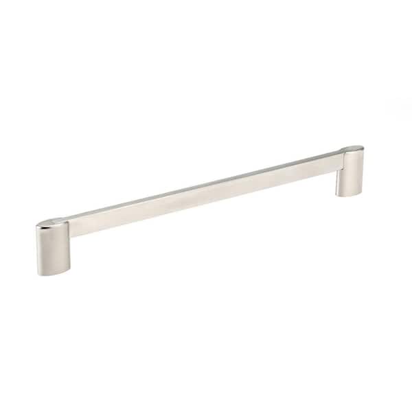 Richelieu Hardware Georgetown Collection 10-1/8 in. (256 mm) Modern Brushed Nickel Rectangular Cabinet Bar Pull