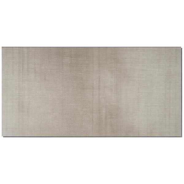 Take Home Sample - Lungo Teak Beige 20 MIL x 6 in. W x 12 in. L Click Lock Fabric Look Waterproof Luxury Vinyl Tile