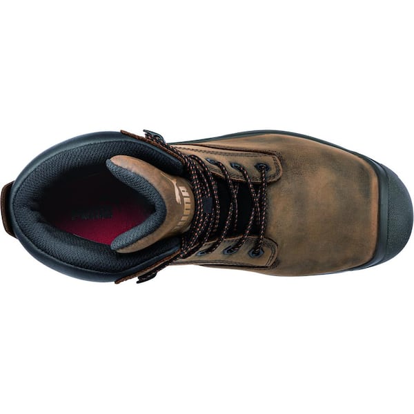 Men's Granite Heavy Duty Safety Work Boots - Composite Toe - Brown Size 10(M)