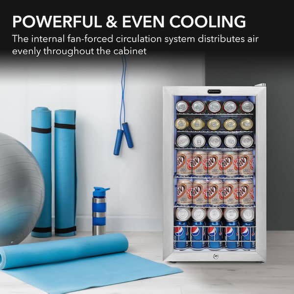 K☆091 Whynter 冷蔵ショーケース BR-128WS Whynter 17 in. 127 (12 oz.) Single Zone Can Cooler 3.1 cu. ft