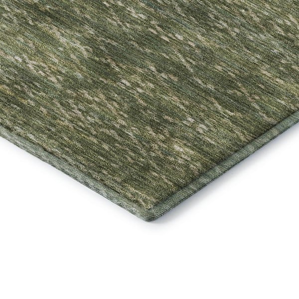 Mayfield Premium Machine Washable Abstract AMF2150 Fern 10 ft. x 14 ft. Area Rug