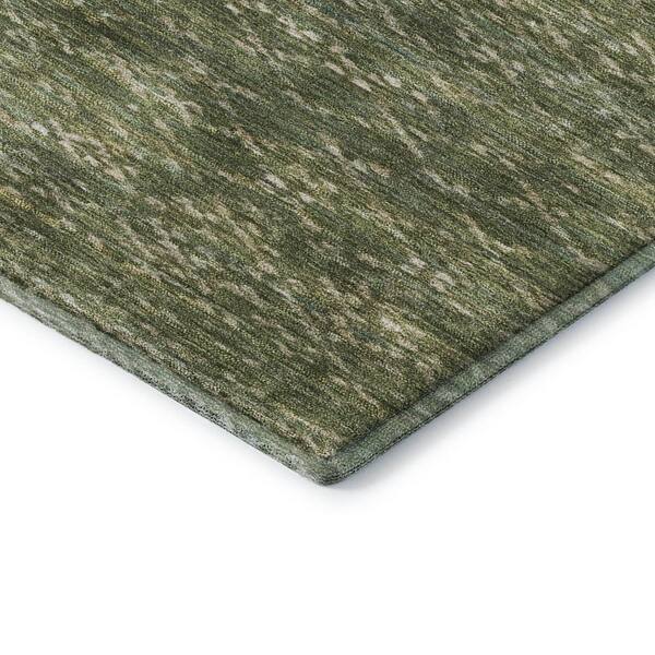 Mayfield Premium Machine Washable Abstract AMF2150 Fern 2 ft. x 7 ft. Runner Rug
