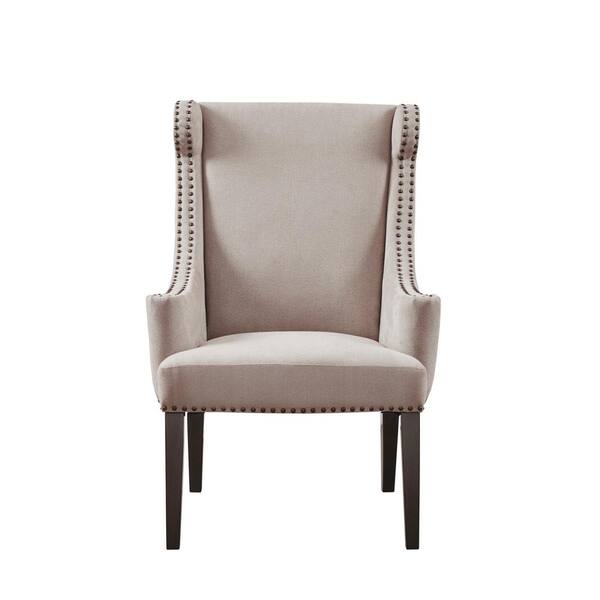 wingback chair taupe