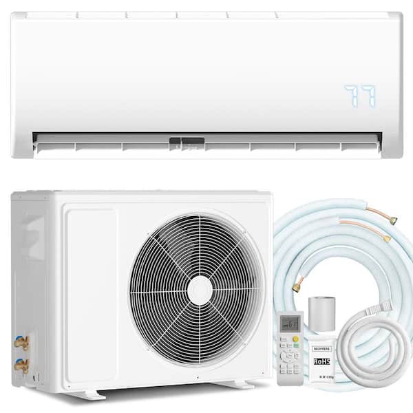 12000BTU Mini Split AC/Heater 115-Volt Ductless Inverter w/Heat Pump 25dB Quiet Auto Clean/Energy Saving for Home/Office