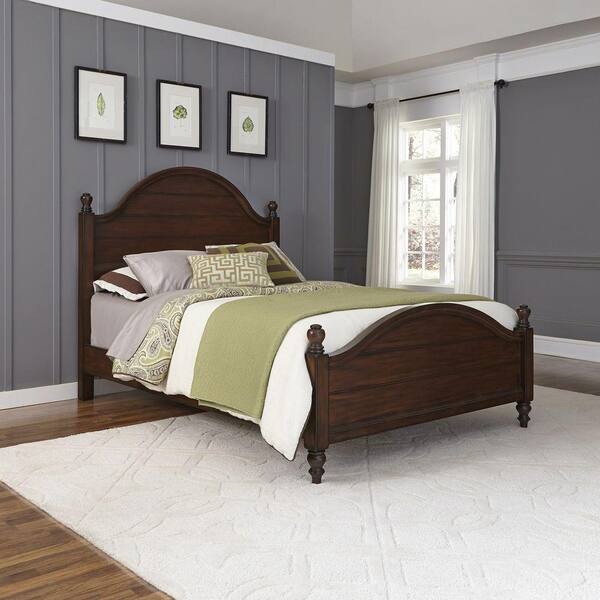 Home Styles County Comfort Aged Bourbon King Bed Frame