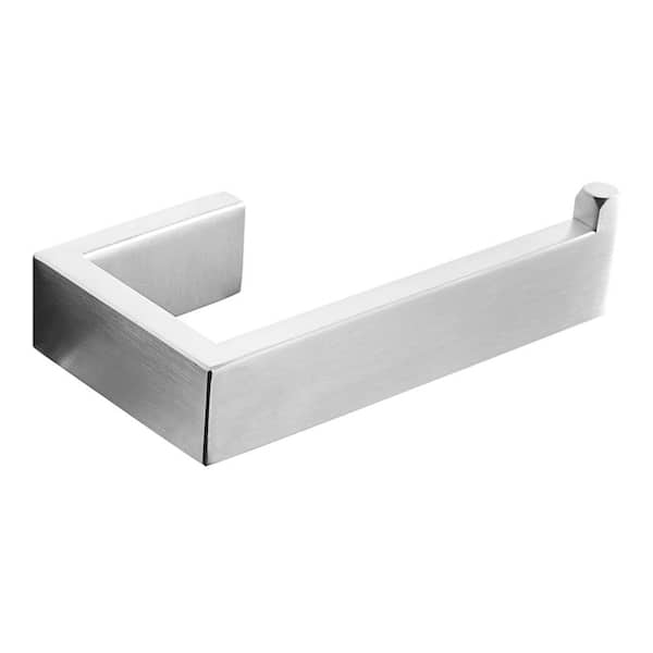 Boyel Living Wall Mount Stainless Steel Toilet Paper Holder in Brushed Nickel (5.7 in. W x 2.99 in. D x 1.18 in. H)