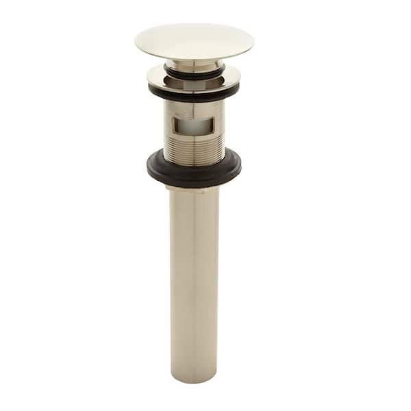SIGNATURE HARDWARE Mushroom Style Pop-Up Bathroom Drain - With Overflow Holes