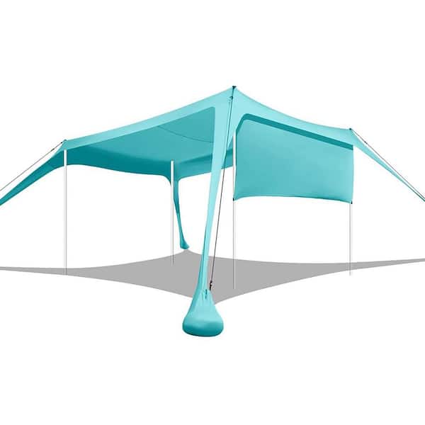 10 ft. x 10 ft. Beach Canopy Tent with Sidewalls, UPF50+ Sun Shelter, Windproof and Water Resistant