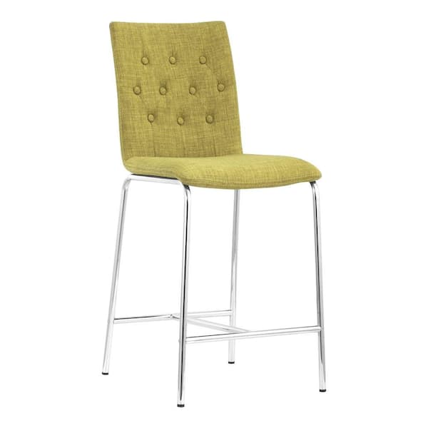 ZUO Uppsala Pea Fabric Counter Chair (Set of 2)