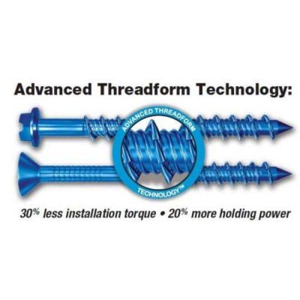 100) Ancoraggio A Vite Per Calcestruzzo Muratura Testa Piatta Phillips - Foto 3