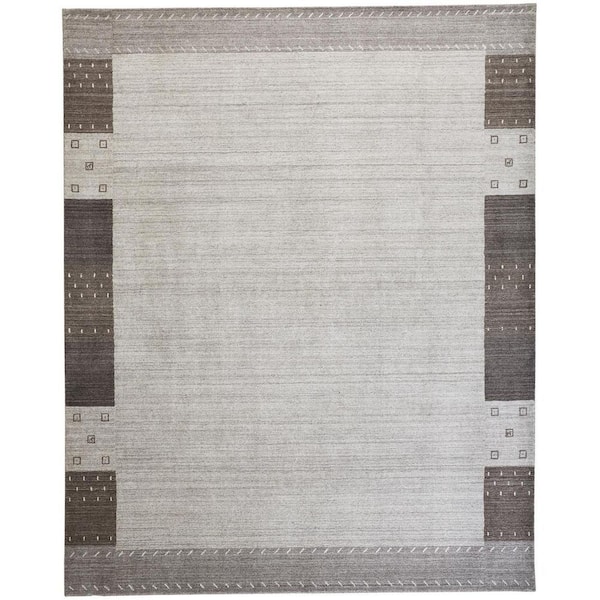 5 ft. x 8 ft. Gray Solid Color Area Rug