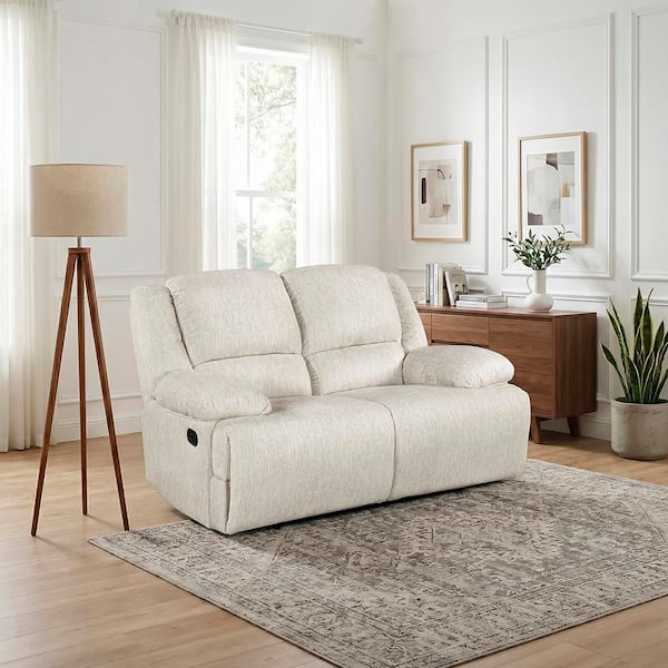Lazzara Vortex 69 in W Microfiber Fabric 2-Seater Manual Double