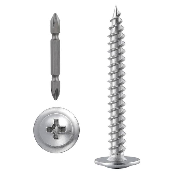 Stainless Steel 410 Corrosion Resistant Phillips Truss Head Wood Screws (100-Pack)