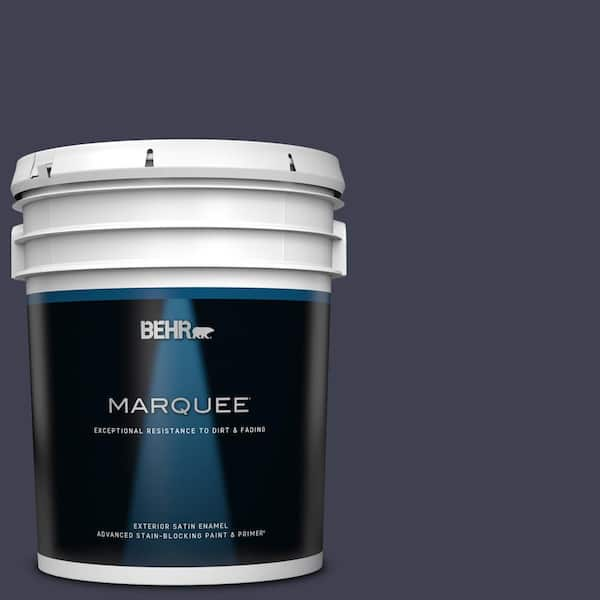 BEHR MARQUEE 5 gal. Home Decorators Collection #HDC-WR16-03 Blueberry Tart Satin Enamel Exterior Paint & Primer