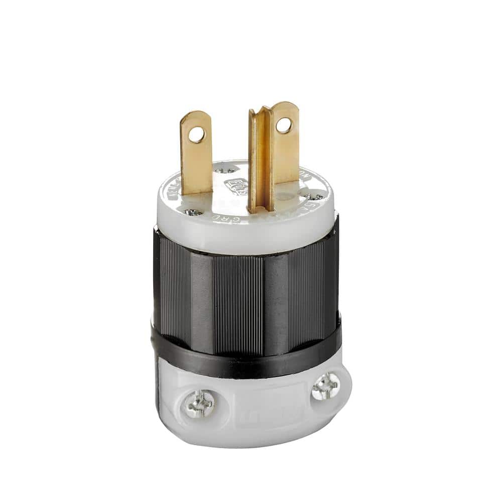 15 Amp 250-Volt NEMA Industrial-Grade Straight Blade Plug, Black and White 5666-CS price history on PriceWatchPro