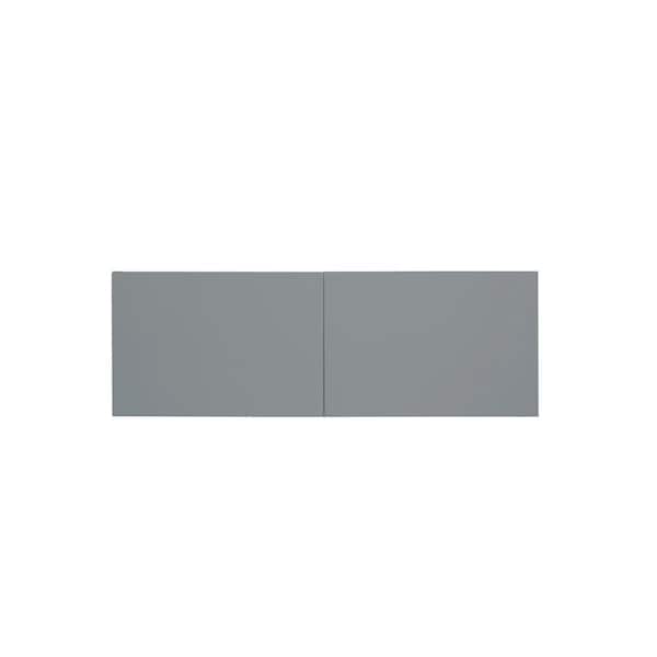Cambridge Radiance 36 in. W x 24 in. D x 12 in. H Ready to Assemble Slab Wall Bridge Kitchen Cabinet in Matte Grey
