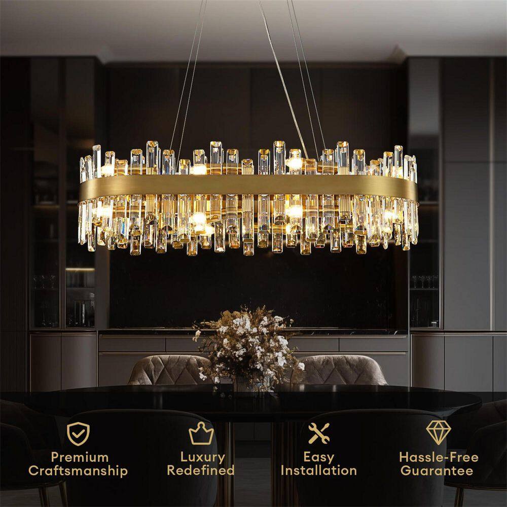 20-Light Gold Luxury Crystal Chandelier for Living Room price history on PriceWatchPro