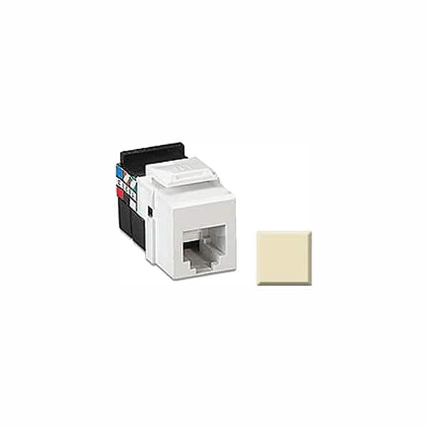 Leviton QuickPort 8P8C Voice Grade Connector, Ivory 41108-RI8