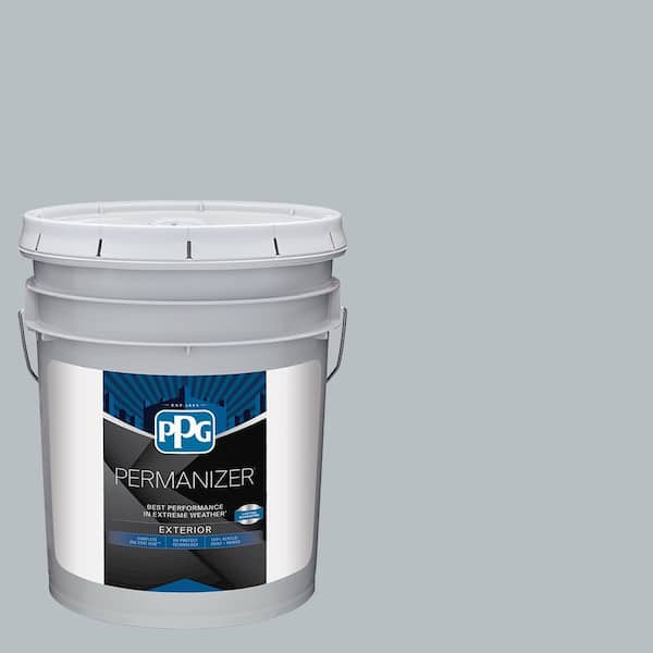 5 gal. PPG1012-4 Gray Frost Flat Exterior Paint