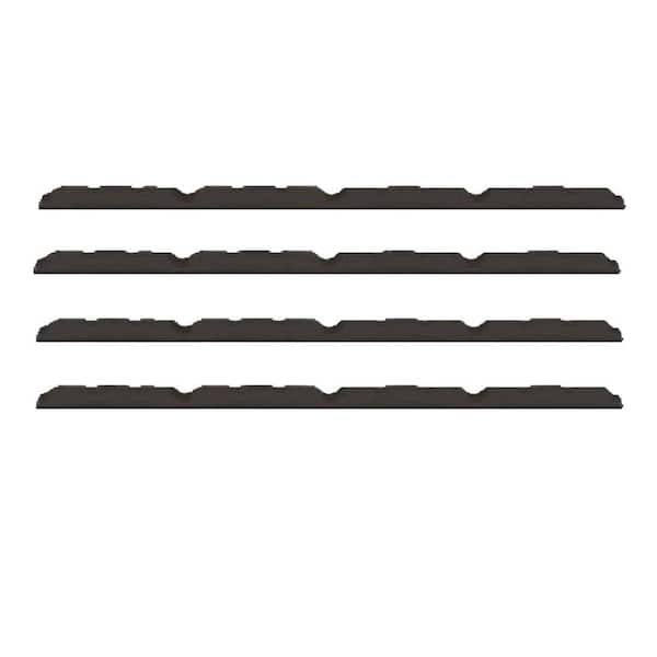 Gibraltar Building Products 3 ft. Outside Closure Strip Foam SM-Rib Roof Accessory in Black (4-Pack)