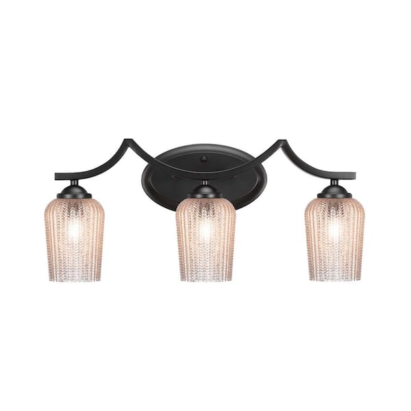 Unbranded Cleveland 22.5 in. 2-Light Matte Black Vanity Light