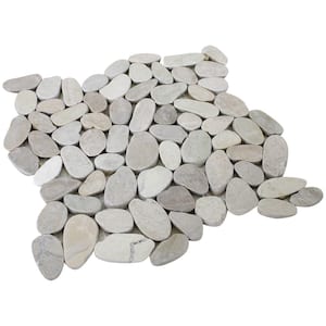 Box of 10 / Covers Approx 10 sq.ft Dunes Multi Pebble Stone Sliced Tile