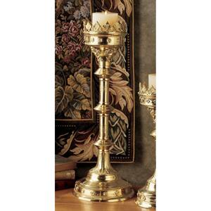 Chartres Cathedral Polyresin Gothic Grand Scale Candlestick Candle Holder