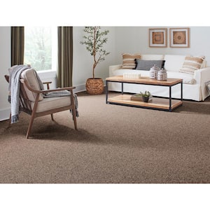 Moss Peak  - Timeless - Brown 31 oz. Polyester Pattern Installed Carpet