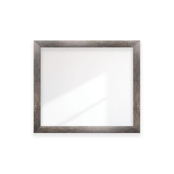 BrandtWorks Rustic Brown Framed Wide Wall Mirror 40 in. W x 46 in. H