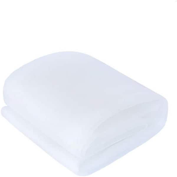 Shatex 60 in. x 54 in. DIY Fabric Mosquito Netting, Insect Pest Barrier Netting, White