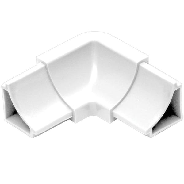 Schluter Dilex-HKW Bright White 1 in. x 2 in. PVC 2-Way Inside Corner
