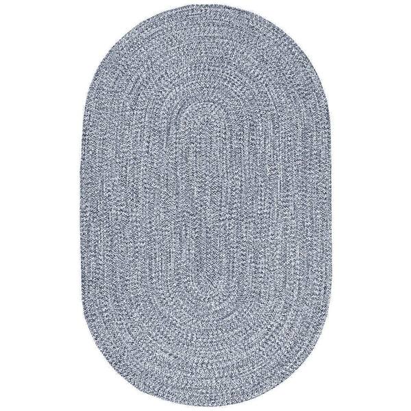 nuLOOM Lefebvre Casual Braided Light Blue 6 ft. x 9 ft. Oval Indoor