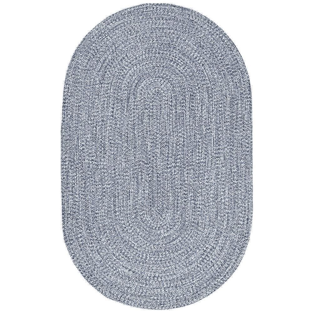 nuLOOM Lefebvre Casual Braided Light Blue 8 ft. x 10 ft. Indoor/Outdoor