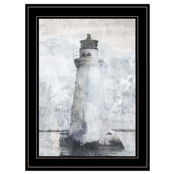 Charlie Lighthouse 1-Piece Framed Wall Art 19 in. x 15 in.