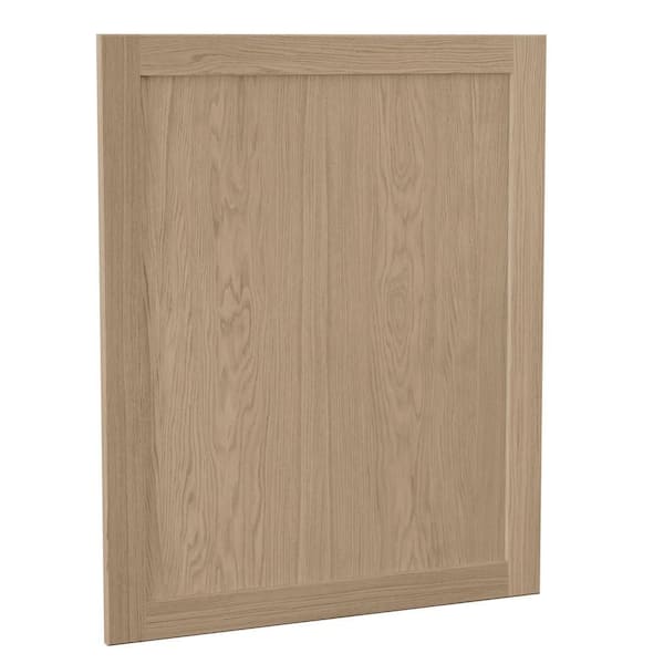Hampton Bay Sinclair 23 in. W x 29.5 in. H x 0.75 in. D Base Decorative End Panel in Shaker Light Oak