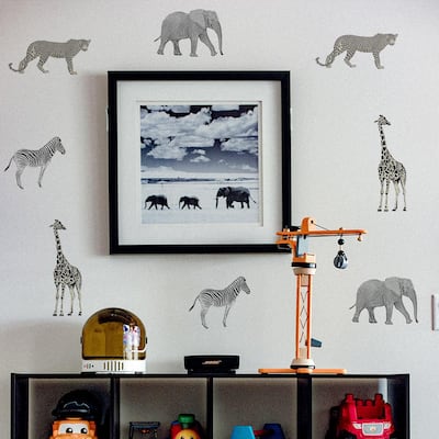 Safari Animals Peel and Stick Wall Decals (set of 4)