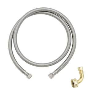 3/8 in. Comp. x 3/8 in. Comp. with 3/4 in. Garden Hose Elbow x 48 in. Braided Stainless Steel Dishwasher Connector