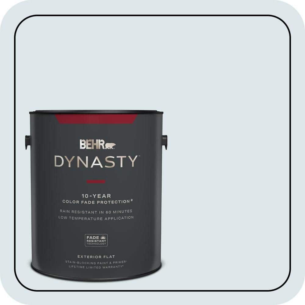 1 gal. #BL-W03 Blue Bird Day Flat Exterior Stain-Blocking Paint & Primer price history on PriceWatchPro