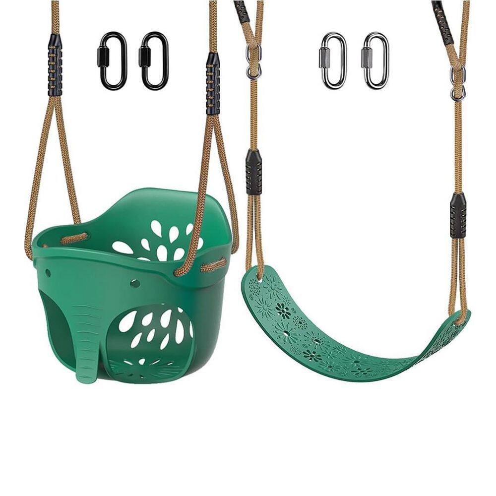 Elephant Bucket Swing Seat, 2 Pack, Soft EVA Plastic, Polyester Rope, Weather Proof, 600 lbs Load, Adjustable Clutch price history on PriceWatchPro