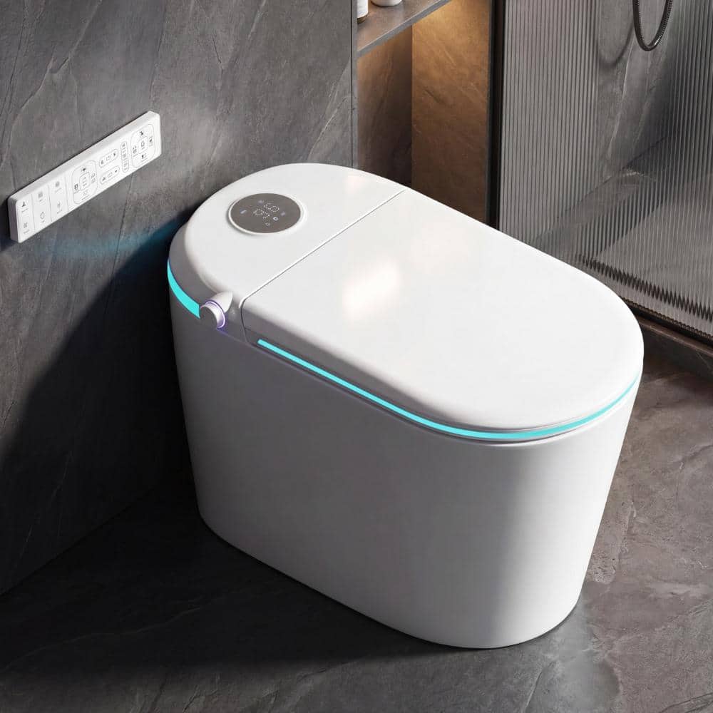 One-piece electric smart toilet ADA height, heated seat, auto flush & soft-close lid, foot sensor, UV sanitize, dryer price history on PriceWatchPro