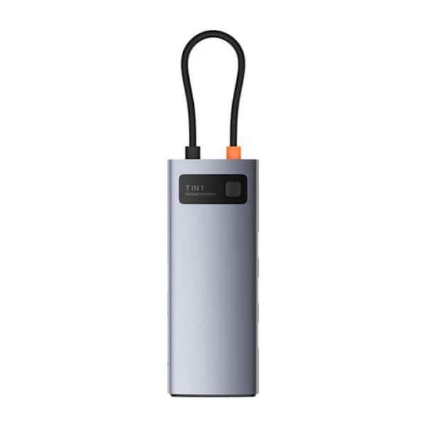 7-in-1 USB Hub for Laptop with 1 HDMI port, 3 USB 3.0 ports, 1 SD/TF Card Slot, and 1 USB-C PD port