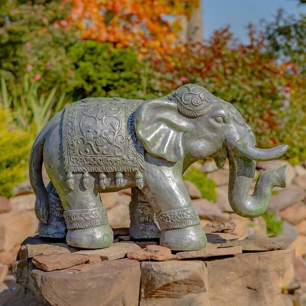 Zaer Ltd. International Magnesium Elephant Statue in Silver