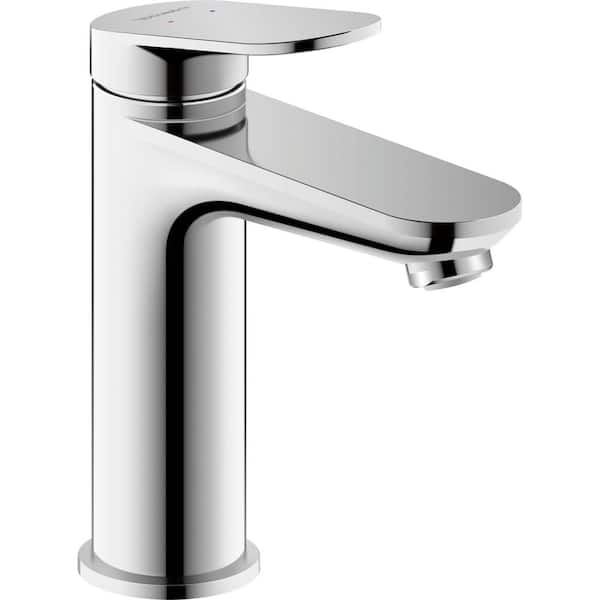 Duravit No.1 Single Handle Single Hole Bathroom Faucet with Drain Kit Included Included in Chrome