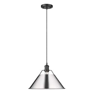 Orwell 1-Light Matte Black Standard Pendant