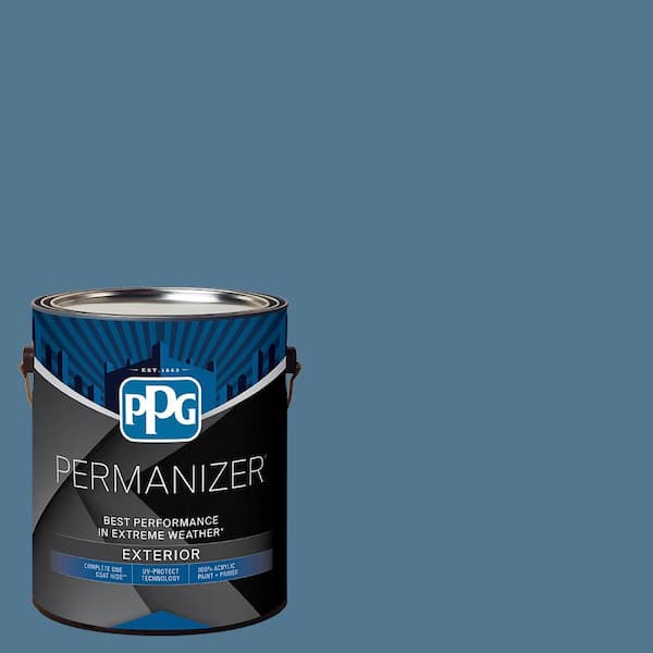 1 gal. PPG1156-5 Smoke Blue Semi-Gloss Exterior Paint