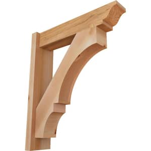 6 in. x 26 in. x 22 in. Western Red Cedar Balboa Traditional Smooth Outlooker