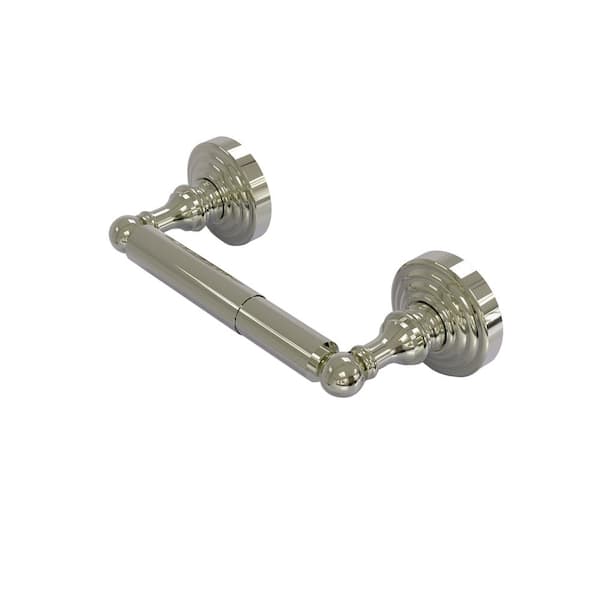 Allied Brass Waverly Place Collection Double Post Toilet Paper Holder in Polished Nickel