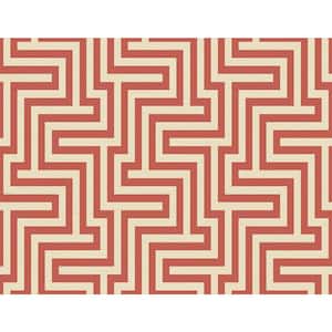 Martinique Geometric Maze Paper Strippable Roll (Covers 60.75 sq. ft.)
