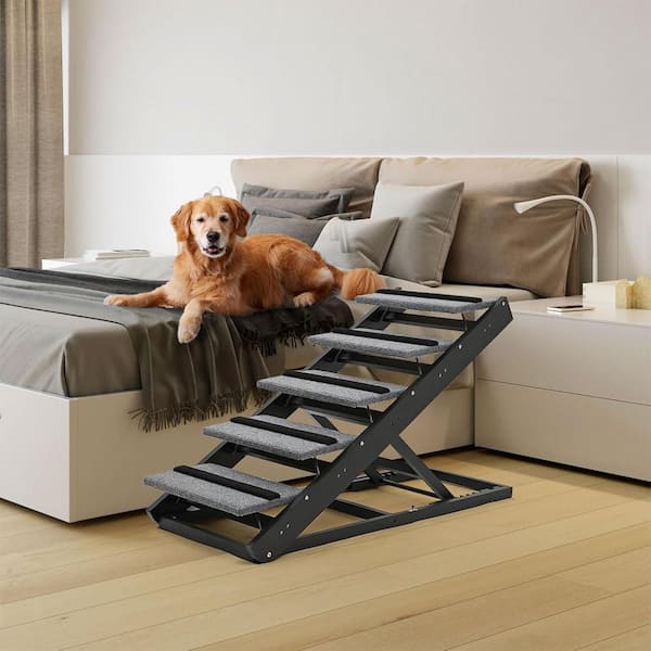 Adjustable dog ramp for bed hotsell