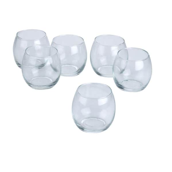 Light In The Dark Clear Glass Hurricane Votive Candle Holders (Set of 36)